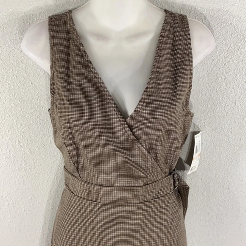 NWT Takara houndstooth plaid print skirttall dress V19